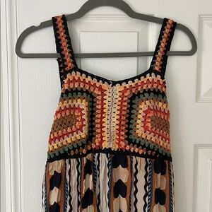 Multicolor Crochet Boho Dress